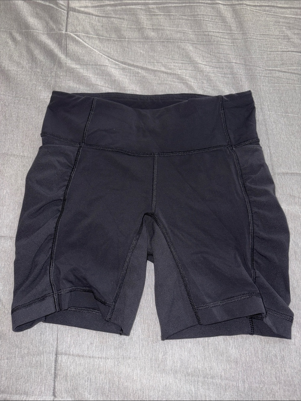 Lululemon High-Waist Black Bike Shorts